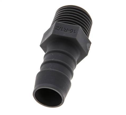 R 1/2'' Male x 16mm PA 6 Hose barb 10 Bar [5 Pieces]