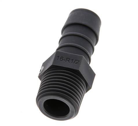 R 1/2'' Male x 16mm PA 6 Hose barb 10 Bar [5 Pieces]