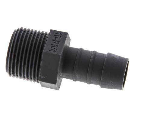 R 3/4'' Male x 16mm PA 6 Hose barb 10 Bar [2 Pieces]