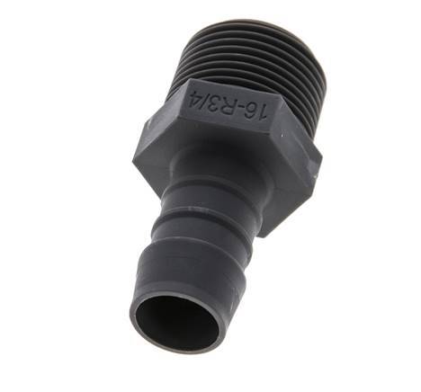 R 3/4'' Male x 16mm PA 6 Hose barb 10 Bar [2 Pieces]