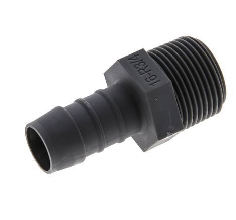 R 3/4'' Male x 16mm PA 6 Hose barb 10 Bar [2 Pieces]