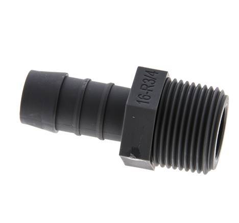 R 3/4'' Male x 16mm PA 6 Hose barb 10 Bar [2 Pieces]