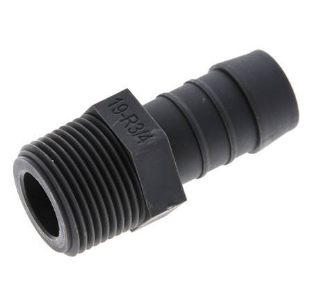 R 3/4'' Male x 19mm PA 6 Hose barb 10 Bar [2 Pieces]