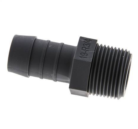 R 3/4'' Male x 19mm PA 6 Hose barb 10 Bar [2 Pieces]
