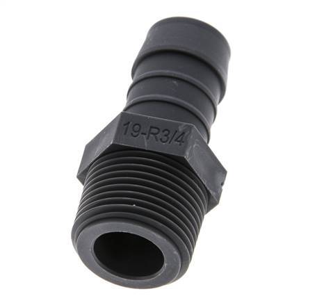 R 3/4'' Male x 19mm PA 6 Hose barb 10 Bar [2 Pieces]