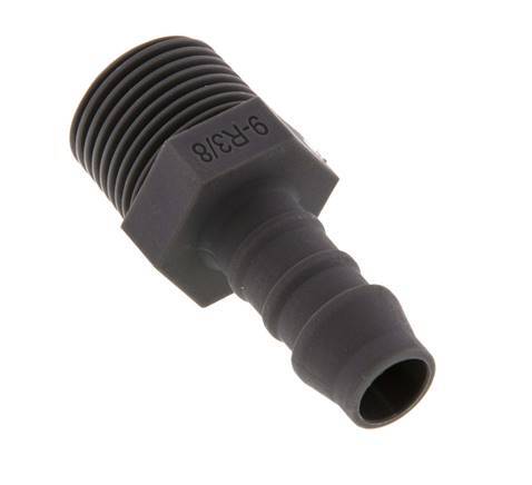R 3/8'' Male x 9mm PA 6 Hose barb 10 Bar [10 Pieces]