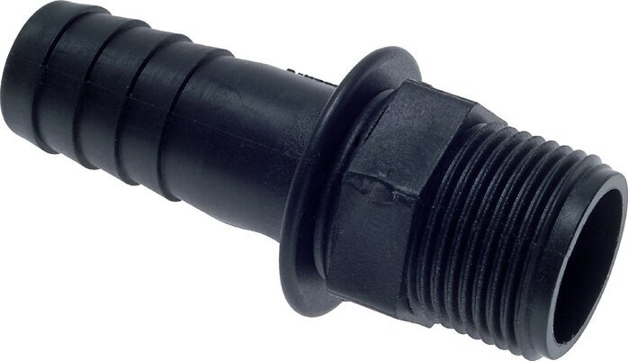 G 1/2'' Male x 13mm Polypropylene (PP) Hose barb 10 Bar [2 Pieces]