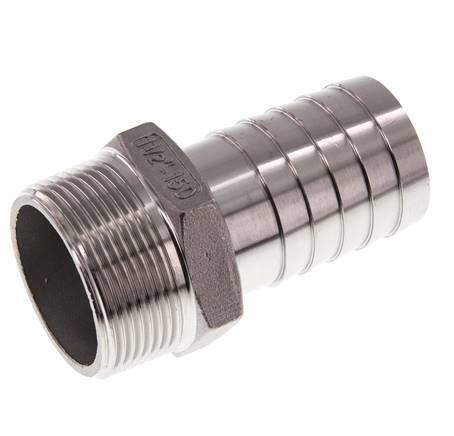 R 1 1/2'' Macho x 38mm Llave de manguera de acero inoxidable 16 Bar
