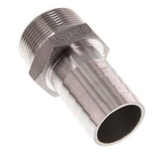 R 1 1/2'' Macho x 38mm Llave de manguera de acero inoxidable 16 Bar