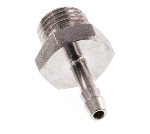 G 1/4'' Macho x 4mm Llave de manguera de acero inoxidable 40 Bar