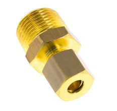 R 3/8'' Macho x 6mm Racor de compresión recto de latón 150 Bar DIN EN 1254-2