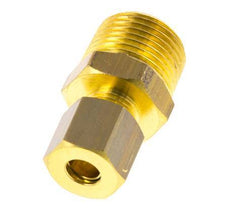 R 3/8'' Macho x 6mm Racor de compresión recto de latón 150 Bar DIN EN 1254-2