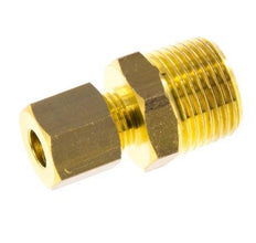 R 3/8'' Macho x 6mm Racor de compresión recto de latón 150 Bar DIN EN 1254-2