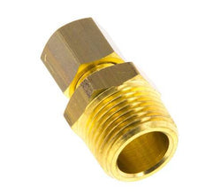 R 3/8'' Macho x 6mm Racor de compresión recto de latón 150 Bar DIN EN 1254-2