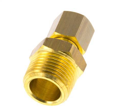 R 3/8'' Macho x 6mm Racor de compresión recto de latón 150 Bar DIN EN 1254-2
