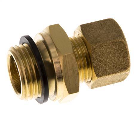 G 1/2'' Macho x 12mm Racor de compresión recto de latón con junta PA 75 Bar DIN EN 1254-2