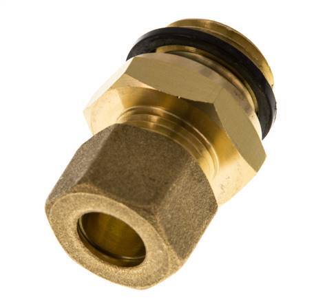 G 1/2'' Macho x 12mm Racor de compresión recto de latón con junta PA 75 Bar DIN EN 1254-2