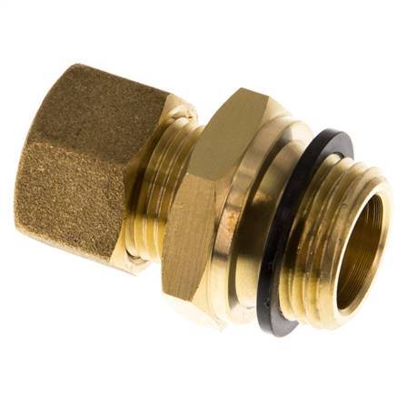 G 1/2'' Macho x 12mm Racor de compresión recto de latón con junta PA 75 Bar DIN EN 1254-2