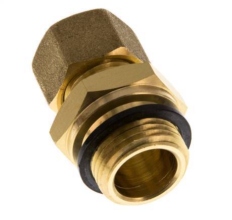 G 1/2'' Macho x 12mm Racor de compresión recto de latón con junta PA 75 Bar DIN EN 1254-2