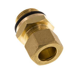 G 1/2'' Macho x 15mm Racor de compresión recto de latón con junta PA 82 Bar DIN EN 1254-2