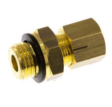 G 1/4'' Male x 8mm Brass Straight Compression Fitting with PA Seal 135 Bar DIN EN 1254-2 [2 Pieces]