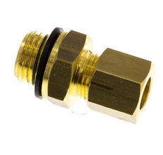G 1/4'' Male x 8mm Brass Straight Compression Fitting with PA Seal 135 Bar DIN EN 1254-2 [2 Pieces]