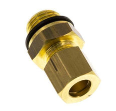 G 1/4'' Male x 8mm Brass Straight Compression Fitting with PA Seal 135 Bar DIN EN 1254-2 [2 Pieces]