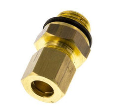 G 1/4'' Male x 8mm Brass Straight Compression Fitting with PA Seal 135 Bar DIN EN 1254-2 [2 Pieces]