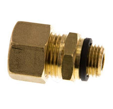 G 1/4'' Macho x 12mm Racor de compresión recto de latón con junta PA 75 Bar DIN EN 1254-2