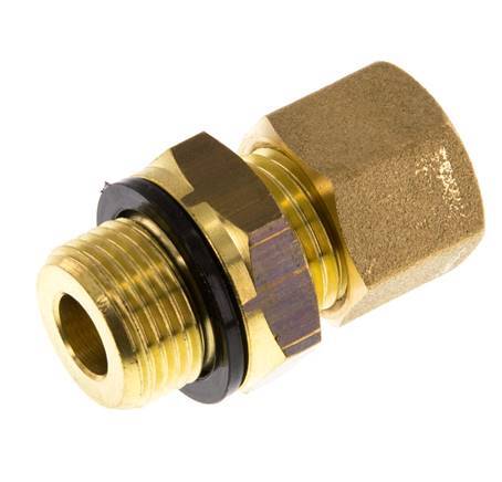 G 3/8'' Macho x 10mm Racor de compresión recto de latón con junta PA 95 Bar DIN EN 1254-2