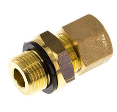 G 3/8'' Macho x 10mm Racor de compresión recto de latón con junta PA 95 Bar DIN EN 1254-2