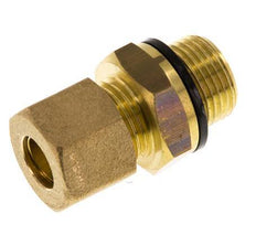 G 3/8'' Macho x 10mm Racor de compresión recto de latón con junta PA 95 Bar DIN EN 1254-2