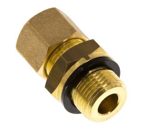 G 3/8'' Macho x 10mm Racor de compresión recto de latón con junta PA 95 Bar DIN EN 1254-2
