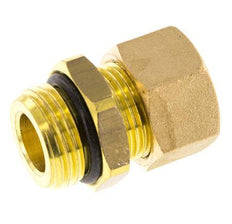 G 1/2'' Macho x 15mm Racor de compresión recto de latón con junta NBR 82 Bar DIN EN 1254-2