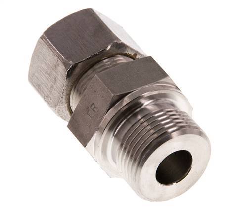 G 3/4'' Macho x 16S Racor de compresión recto de acero inoxidable 400 Bar DIN 2353