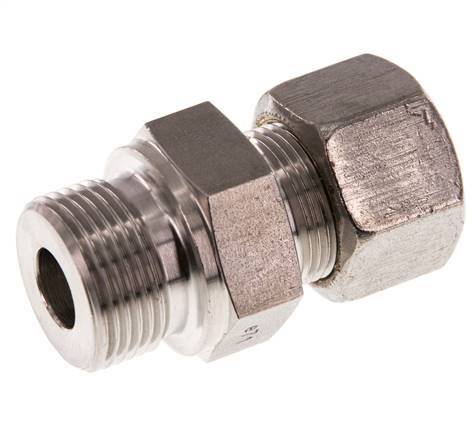 G 3/4'' Macho x 16S Racor de compresión recto de acero inoxidable 400 Bar DIN 2353