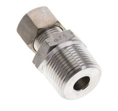3/4'' NPT Male x 12L Stainless steel Straight Compression Fitting 315 Bar DIN 2353