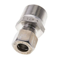 3/4'' NPT Male x 12L Stainless steel Straight Compression Fitting 315 Bar DIN 2353