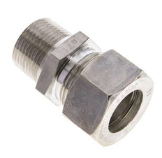 3/4'' NPT Male x 22L Stainless steel Straight Compression Fitting 160 Bar DIN 2353