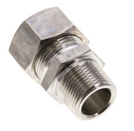 3/4'' NPT Male x 22L Stainless steel Straight Compression Fitting 160 Bar DIN 2353