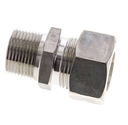 3/4'' NPT Male x 22L Stainless steel Straight Compression Fitting 160 Bar DIN 2353