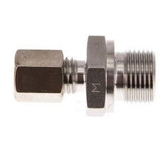G 3/8'' Macho x 6L Racor de compresión recto de acero inoxidable 315 Bar DIN 2353