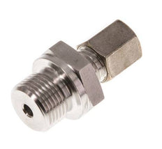 G 3/8'' Macho x 6L Racor de compresión recto de acero inoxidable 315 Bar DIN 2353