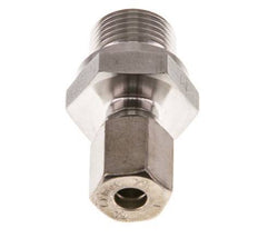 G 3/8'' Macho x 6L Racor de compresión recto de acero inoxidable 315 Bar DIN 2353