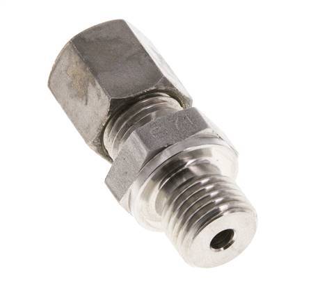 M14x1,5 Macho x 6S Racor de compresión recto de acero inoxidable 630 Bar DIN 2353