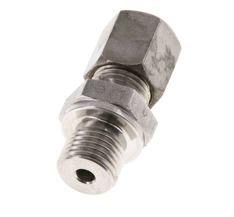 M14x1,5 Macho x 6S Racor de compresión recto de acero inoxidable 630 Bar DIN 2353