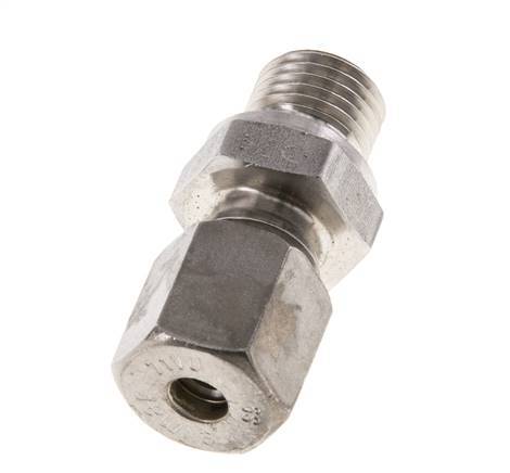 M14x1,5 Macho x 6S Racor de compresión recto de acero inoxidable 630 Bar DIN 2353
