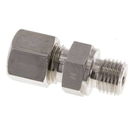 M14x1,5 Macho x 8S Racor de compresión recto de acero inoxidable 630 Bar DIN 2353