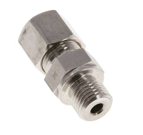 M14x1,5 Macho x 8S Racor de compresión recto de acero inoxidable 630 Bar DIN 2353