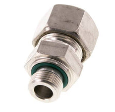 G 1/2'' Macho x 20S Racor de compresión recto de acero inoxidable con junta FKM 400 Bar DIN 2353